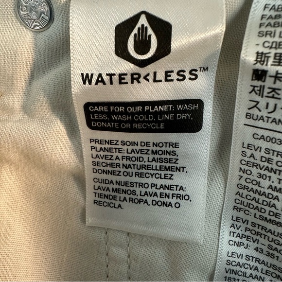 Levi’s Ribcage Straight Ankle Khaki and White Jeans Size 29 fits like 27 or 28 - Picture 8 of 10